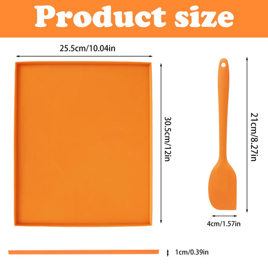 6PCS Silicone Dehydrator Sheets Dehydrator Mats with Edge Non-stick Baking Tray for Fruits Meat Vegetables Kitchen Accessories