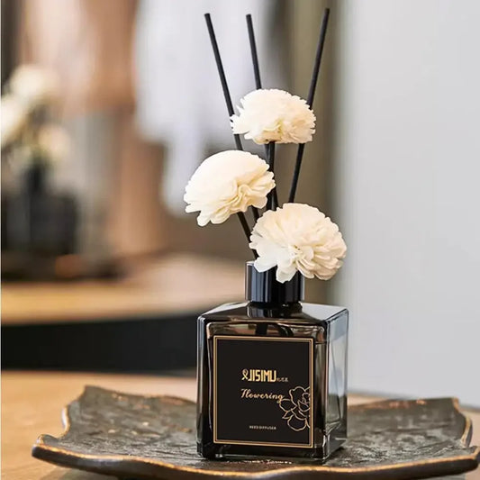 Reed Diffuser Set For Bathroom Air Fresheners,Jasmine Scented Oil Diffuser With Sticks,Aromatherapy Oil Reed Diffuser Home Decor