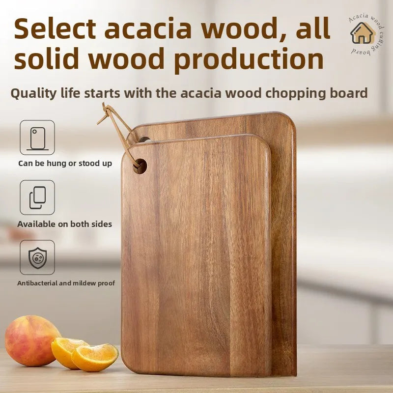 Solid wood cutting board Antibacterial and mildew-proof complementary food chopping board Kitchen household cutting board
